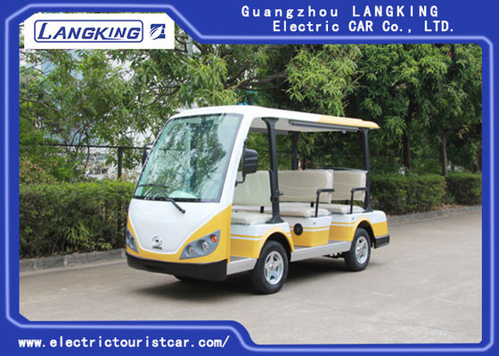 China Wit /Yellow 8 Seater-Golfkar Elektrische Mini de Reisbus van China van de Sightseeingsbus leverancier